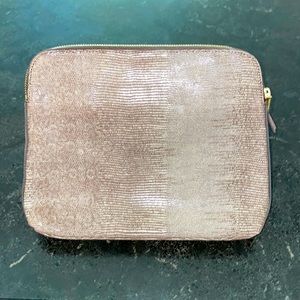 India Hicks Shimmering Pink Clutch